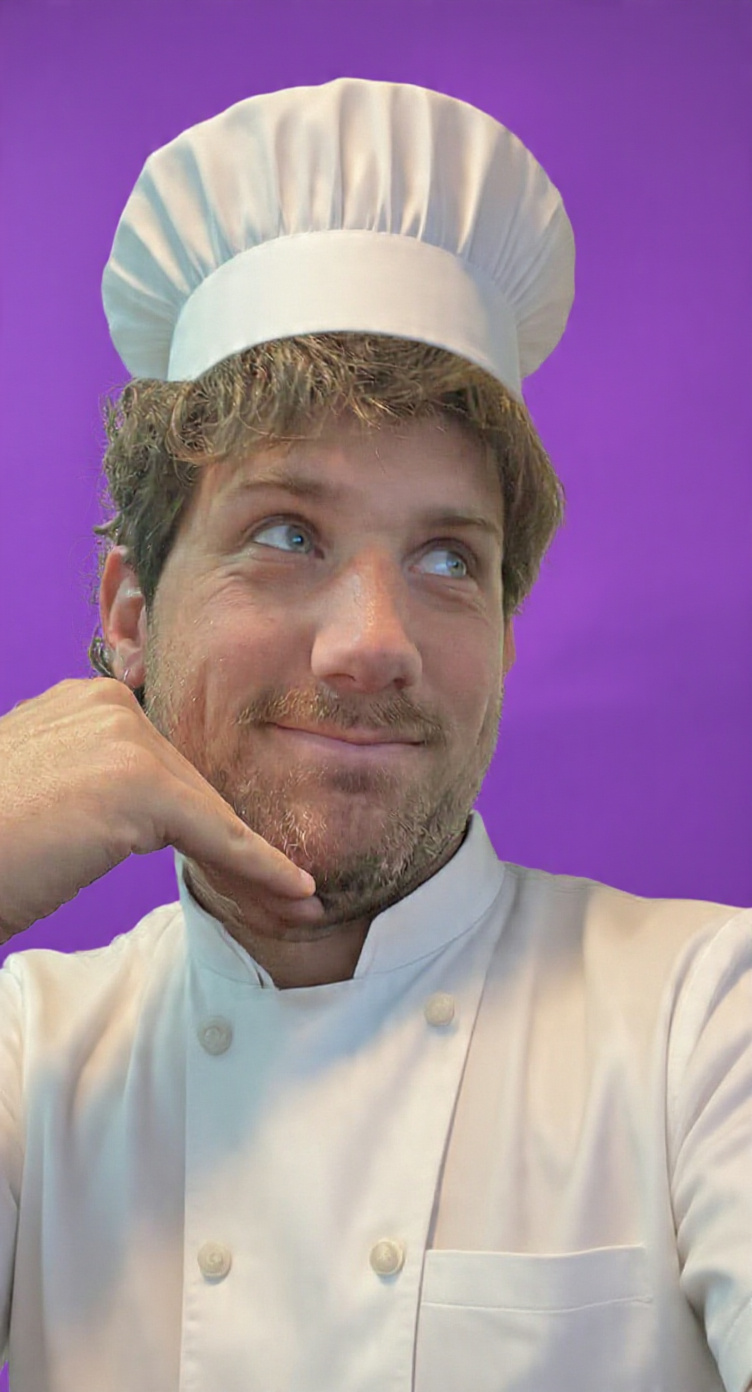 Manu en la cocina